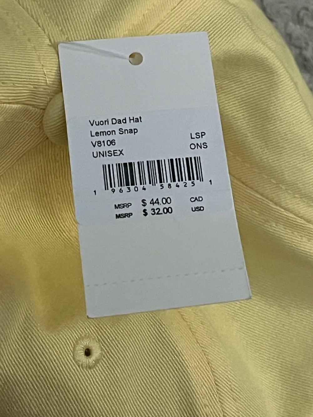 NWT Vuori Dad Hat
